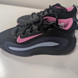 Black and Pink Nikes - Size 2Y